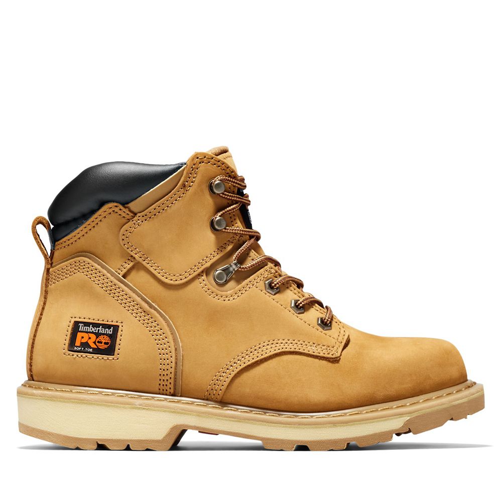 Botas de Trabajo Timberland Hombre Pro® Pit Boss 6" Soft Toe Marrones - Chile HFZ-612743